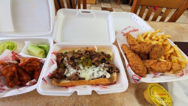 Wings, Philly Cheesesteak, Tenders!