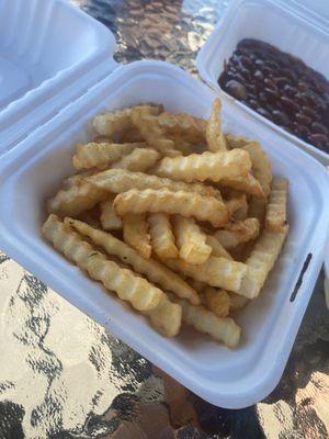 Part of the mob meal combo: side of mob fries