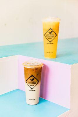 GoBananas ( Banana Milk Coffee) and POG Agua Fresca ( Passion Fruit Orange and Guava)