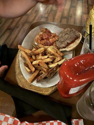 The Redwood Burger with bacon