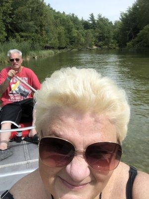 Our first trip together canoeing after twenty years.  Made us so happy to share this beautiful day with our children!