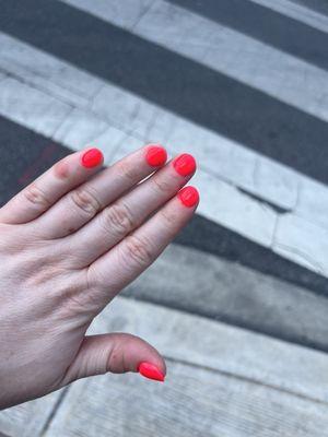 Dip Powder Manicure on natural nail