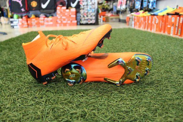 Nike Mercurial Superfly VI Elite FG Soccer Cleat - Total Orange/White/TotalOrange/volt  In Stock Limited Supply