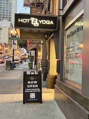 Hot yoga front