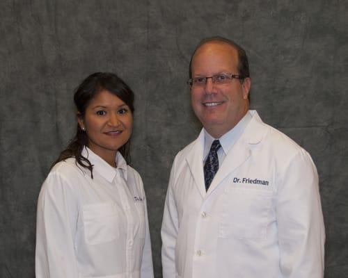 Drs Julia Cintron and Mitchel Friedman of Newman Springs Dental Care