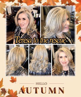 Teresa has been keeping my hair healthy for 5 years now.  She is the BEST!‍