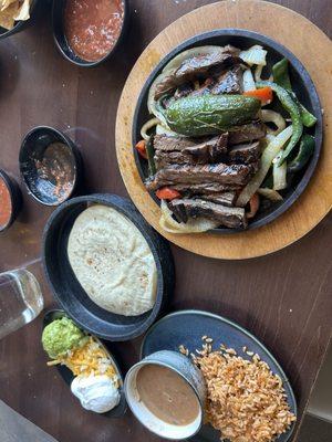 Steak fajitas