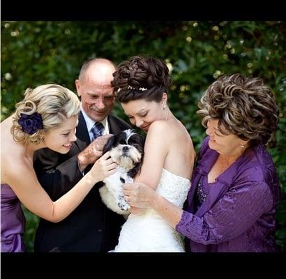 Christa's wedding, bride, maid of honor & mother of the bride