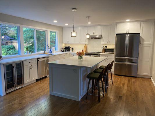 New kitchen with side widow gone and more functional cooking area