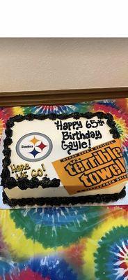 Chocolate Steeler cake.