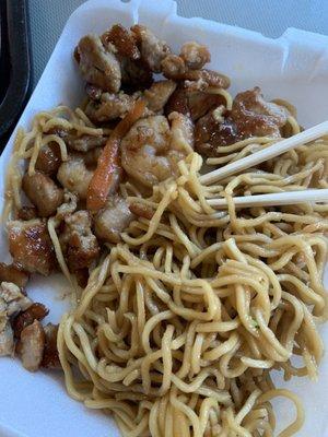 Teriyaki Chicken & Shrimp with Lo-Mien