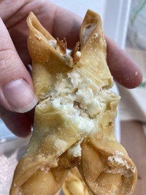 No crab in the "crab rangoons"