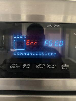 Error Message.  Kitchen Aid Microwave