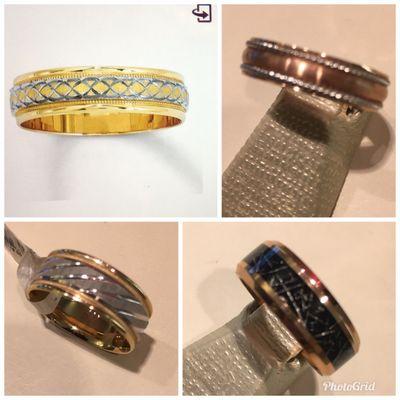 Beautiful selection of men's rings.