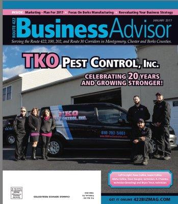 Click the link below to learn more about TKO http://www.422business.com/sites/default/files/TKO%20Pest%20Control%20Cover%20Story%2001-17.pdf