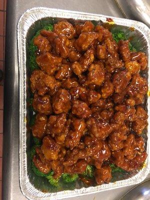 party tray General Tso's Chicken