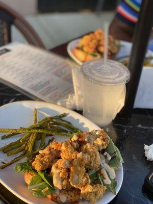 Oyster Poorboy w/Asparagus