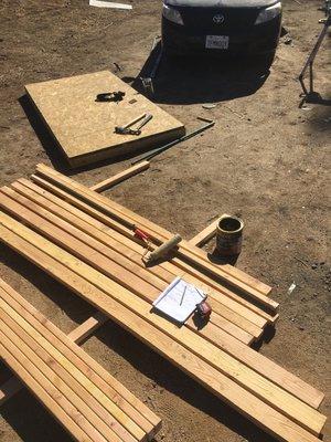 Building a storage shed