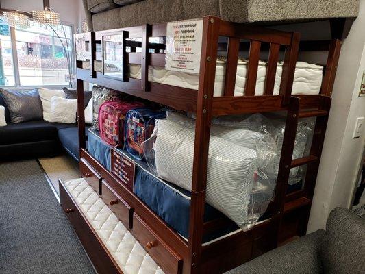 Triple bunk beds!  Now the kids can have a sleepover