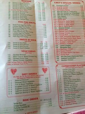 Menu (back) part 3