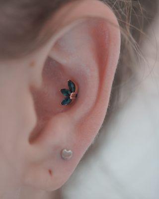 Conch piercing by Lex