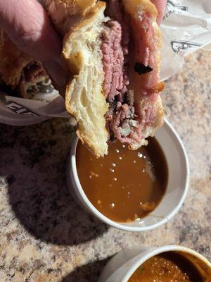 French Dip. Sacred au jus