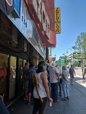 The line to get in. 7/29/20