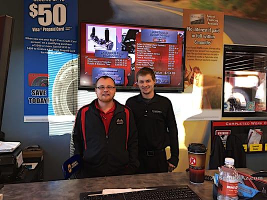 Big O Tires- Ryan Sousie - Service Manager & Mikey Naglothin- Service Advisor Specialist