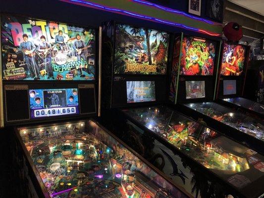 Pinball, all modern games