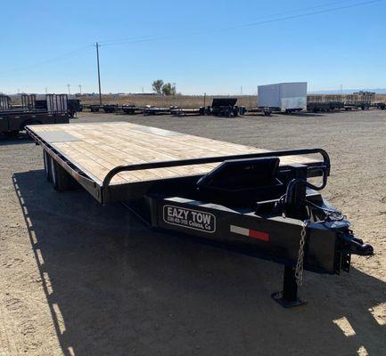 8'x24' Valdez Eazy Tow Flatbed Tilt Trailer. 14,000 lbs. capacity.