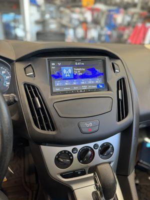 Ford focus alpine touchscreen stereo install using the maestro mounting kit