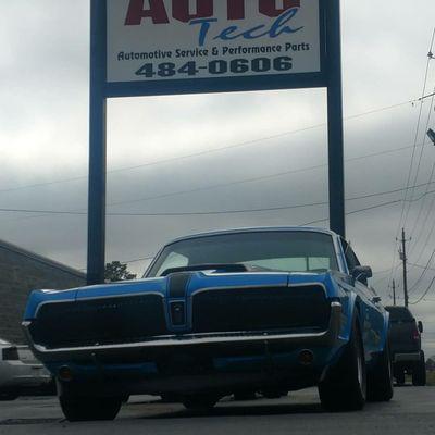 1967 Mercury Cougar in for suspension replacement.