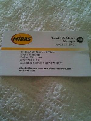 Awesome manager at midas