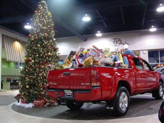 Our annual Toys for Tots giveaway