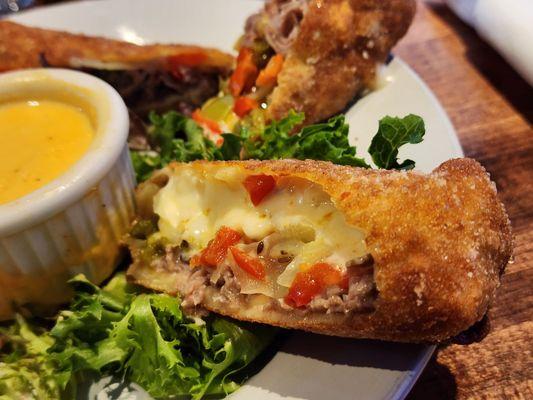 Wisconsin Cheesesteak Rolls