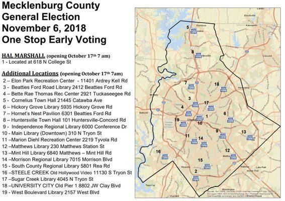 2018 early voting in Mecklenburg County