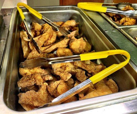 Fried Catfish Filet, a little muddy.