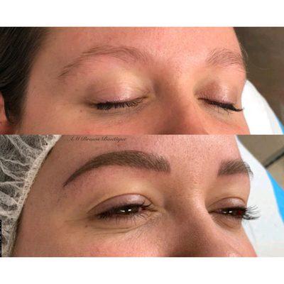 Microbladed eyebrows