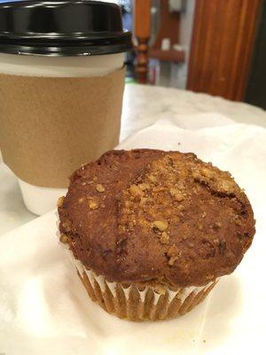 Delicious pumpkin muffin