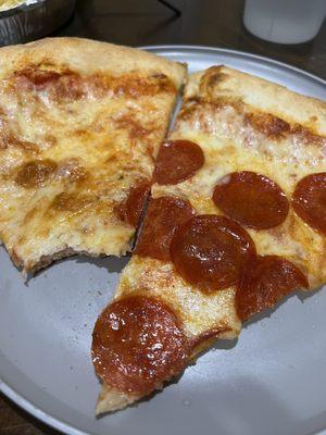 Cheese and pepperoni pie