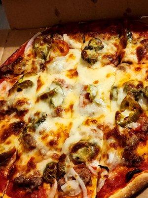 Sausage Jalapeño Onion Pizza