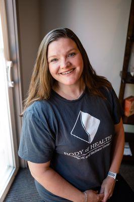 Mandy Young is the office manager at Body of Health Chiropractic & Wellness Center.