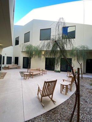 Courtyard (off of Dining Room) for resident's to enjoy the weather.