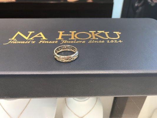 Replacement wedding ring, my wife just bought me a new ring