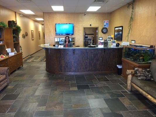 Inside at Enhanced Hearing Center's waiting room