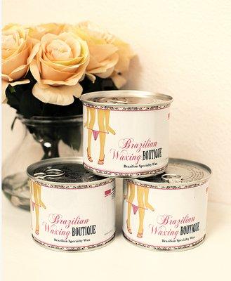 Brazilian Waxing Boutique specialty wax, made with essential oils to minimize any discomfort.