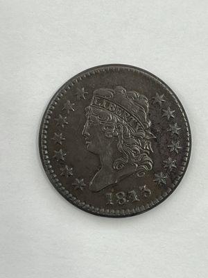 1813 Large Cent Almost Uncirculated