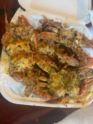 Blue Crabs with Garlic Butter