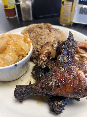 Jerk chicken plate (large)