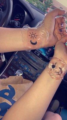 Our tattoos!